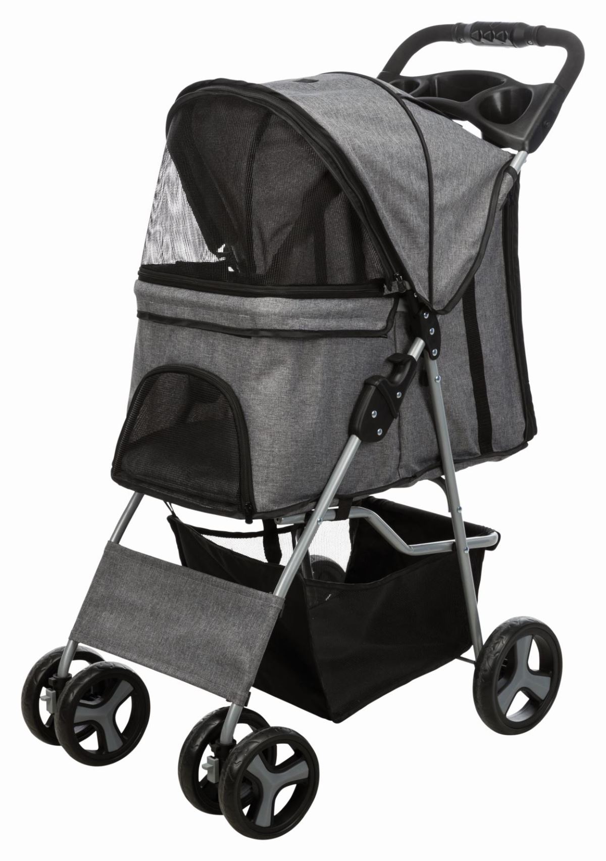 

Коляска для собаки TRIXIE 47x80x100см, серый, Коляска для собак Buggy