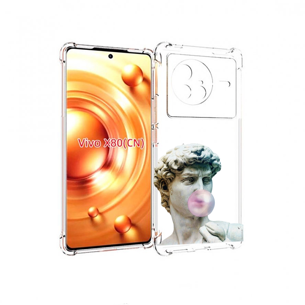 

Чехол Mypads Статуя-С-Жвачкой Для Vivo X80, Прозрачный, Tocco