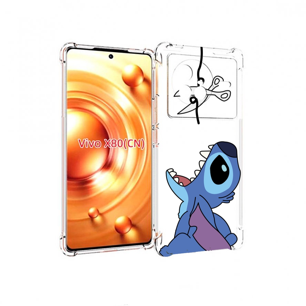 

Чехол Mypads Стич-С-Ножницами Для Vivo X80, Прозрачный, Tocco