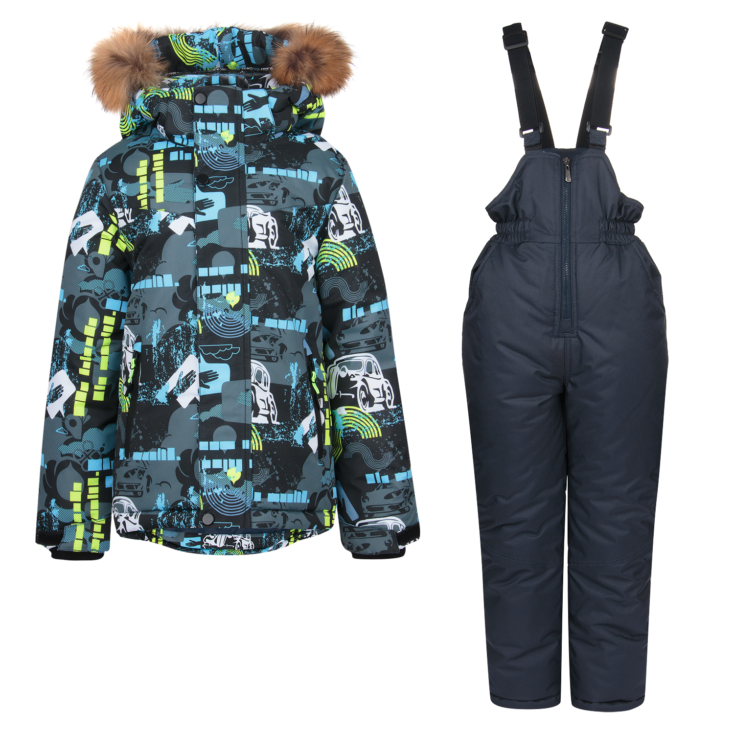 

Комплект куртка/полукомбинезон Fun Time, цвет: мультиколор р.110, FW19NM1963O