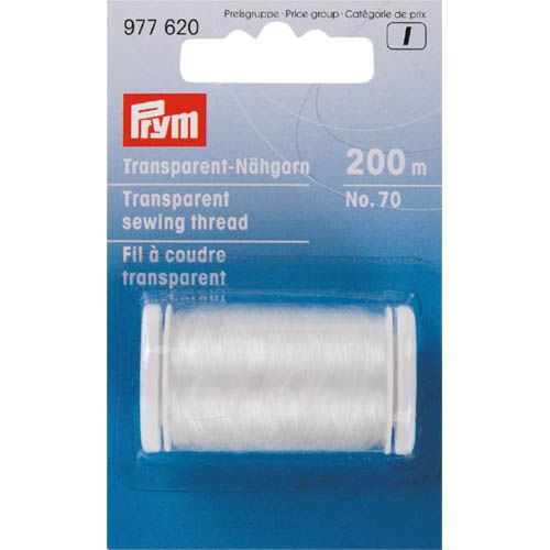 Прозрачные нити для шитья Prym 7707257 №70 светлый цв., 200м