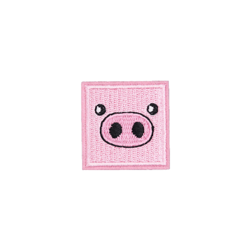 

Нашивка Pig Поросенок Пятачок, цвет розовый, 4x4