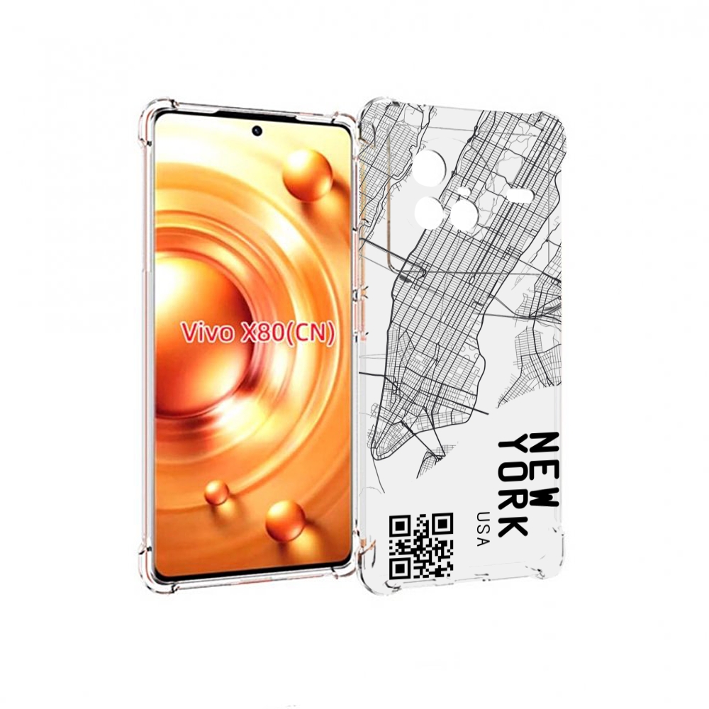 

Чехол Mypads Схема-Нью-Йорк Для Vivo X80, Прозрачный, Tocco