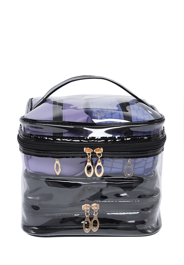 Комплект косметичек женский Daniele Patrici A71675 черный; фиолетовый