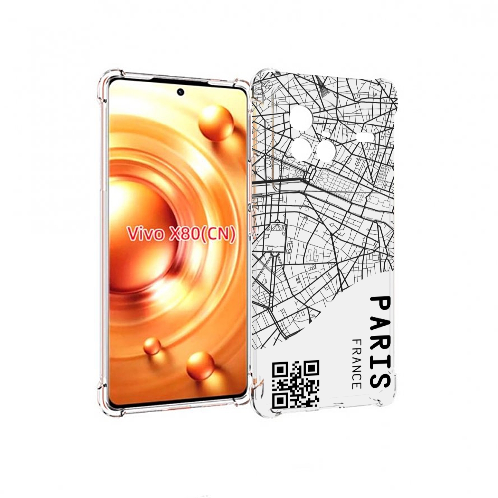 

Чехол Mypads Схема-Париж Для Vivo X80, Прозрачный, Tocco