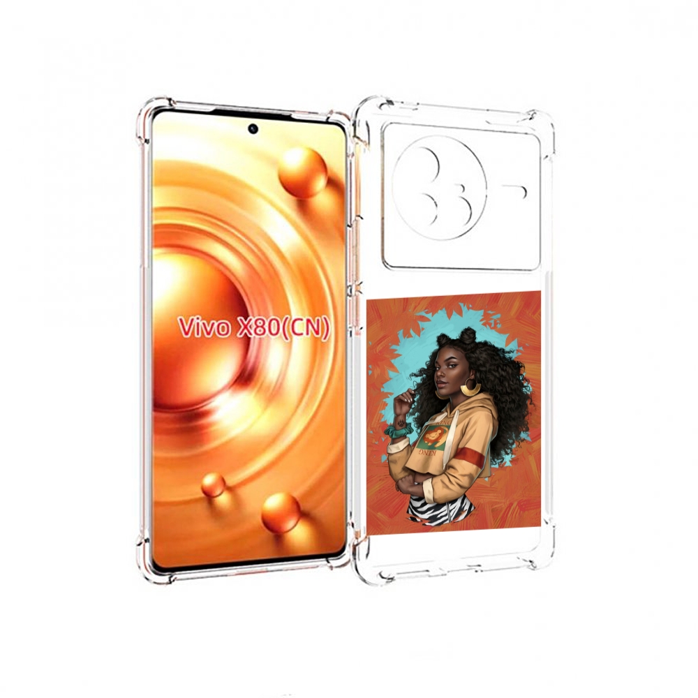 

Чехол Mypads Темная-Девушка Женский Для Vivo X80, Прозрачный, Tocco
