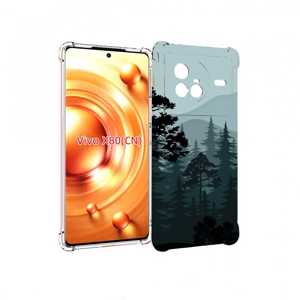 

Чехол MyPads темный лесочек для Vivo X80, Прозрачный, Tocco