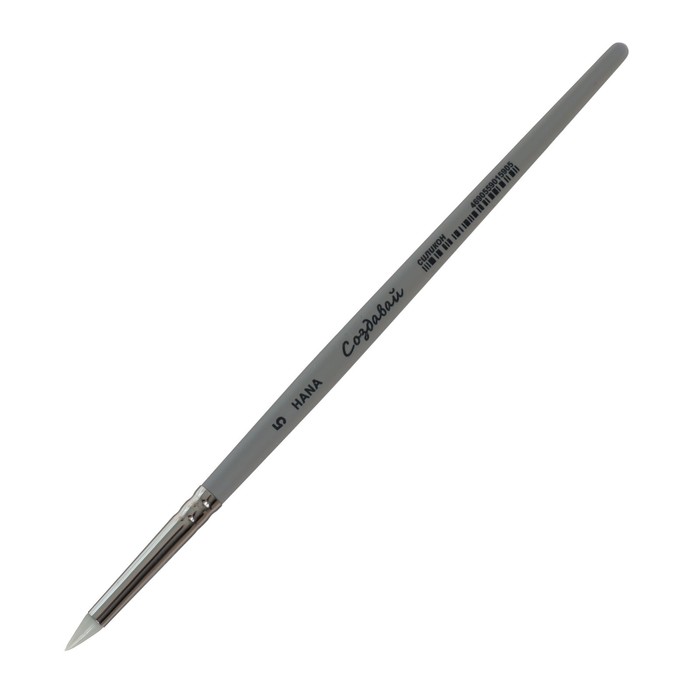 фото Кисть силикон конус roubloff создавай № 5 (длина 10 мм), короткая ручка матовая