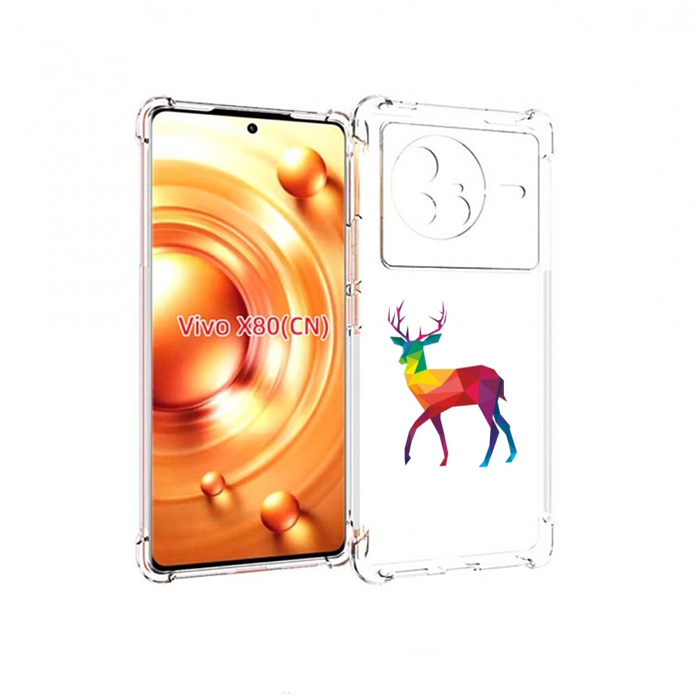 

Чехол Mypads Геометрический Олень Для Vivo X80, Прозрачный, Tocco