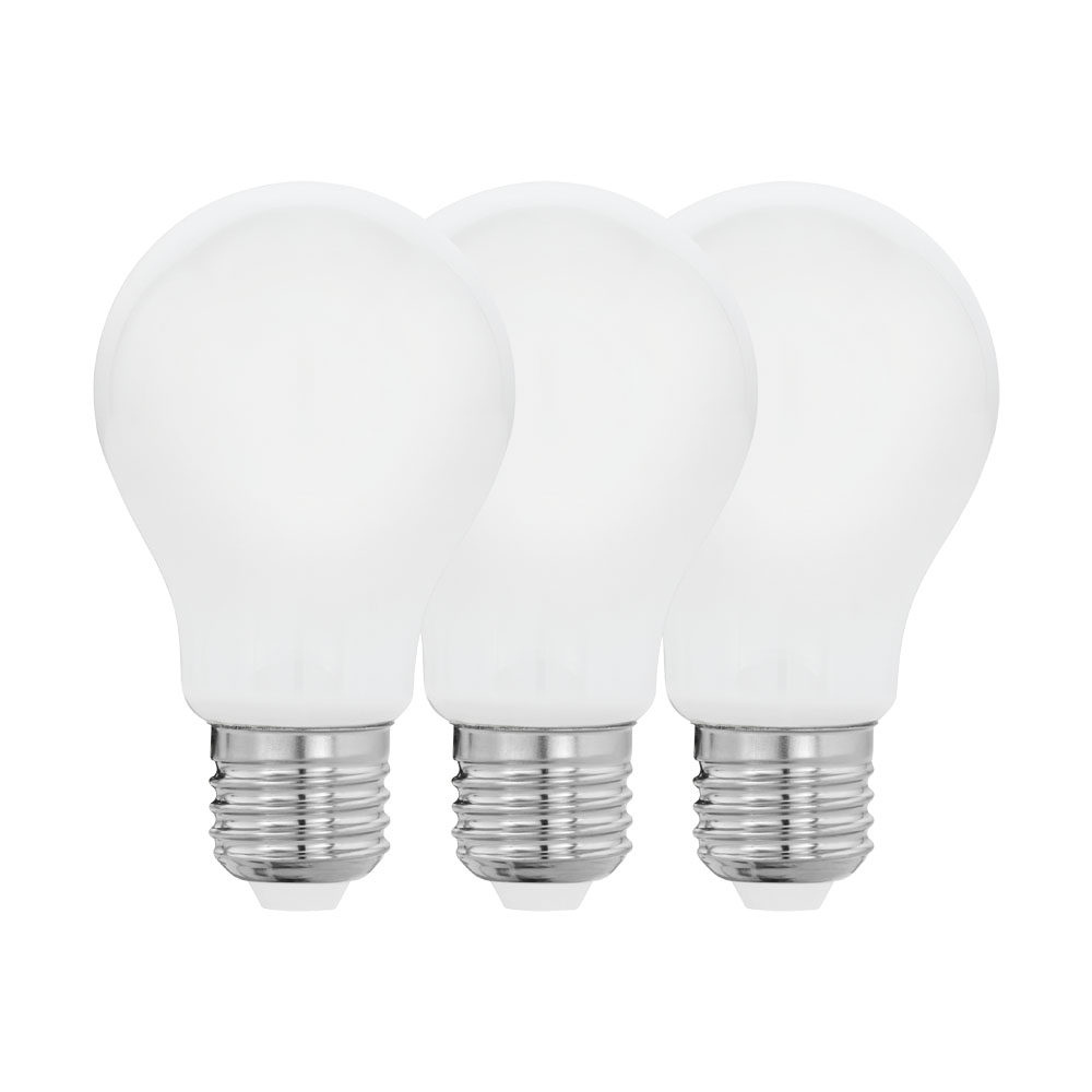 

Eglo Комплект из 3-х светодиодных ламп Eglo E27 7W 2700K груша матовая 12809