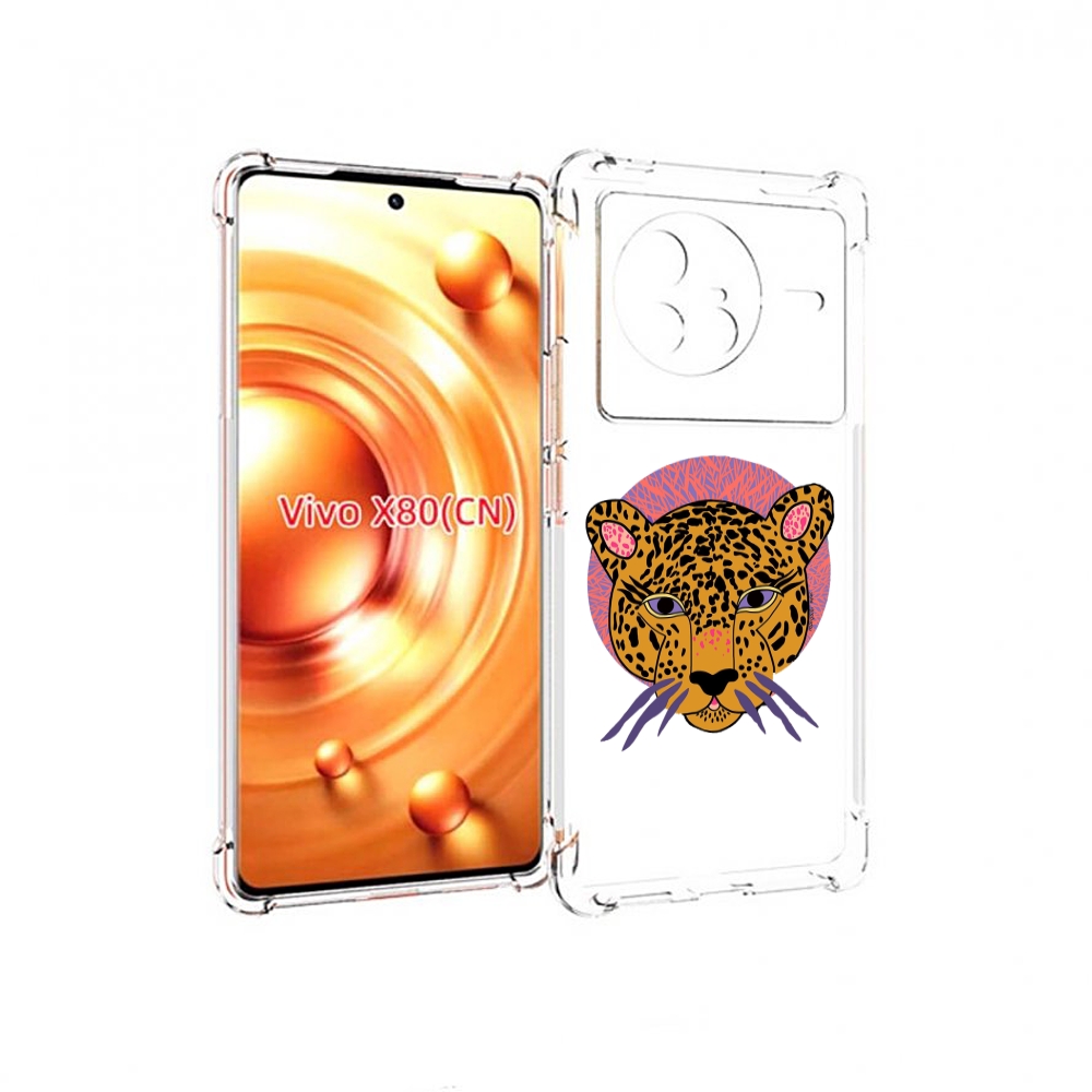 

Чехол Mypads Тигр-В-Кругу Для Vivo X80, Прозрачный, Tocco