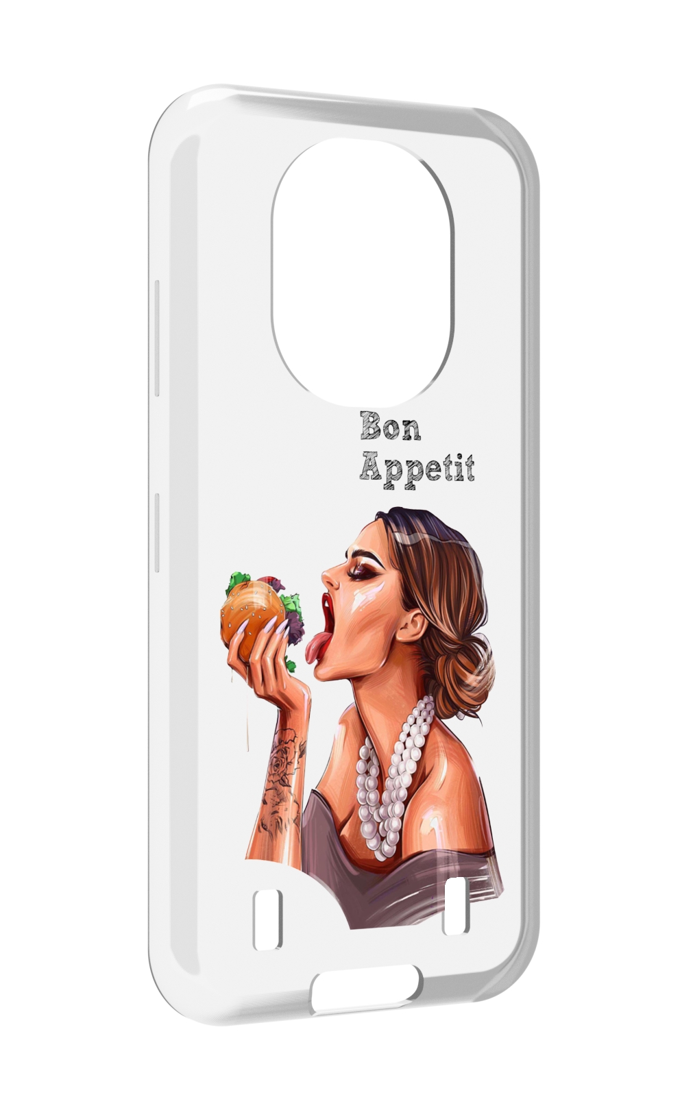 

Чехол MyPads Бон-аппетит для Oukitel WP16, Прозрачный, Tocco