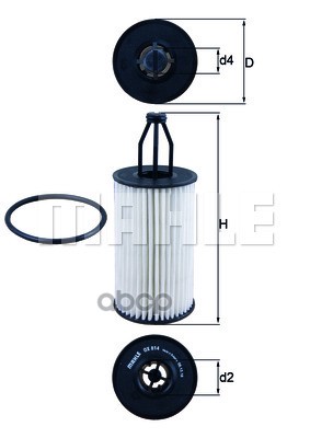 

Фильтр масляный Mahle/Knecht ox814d