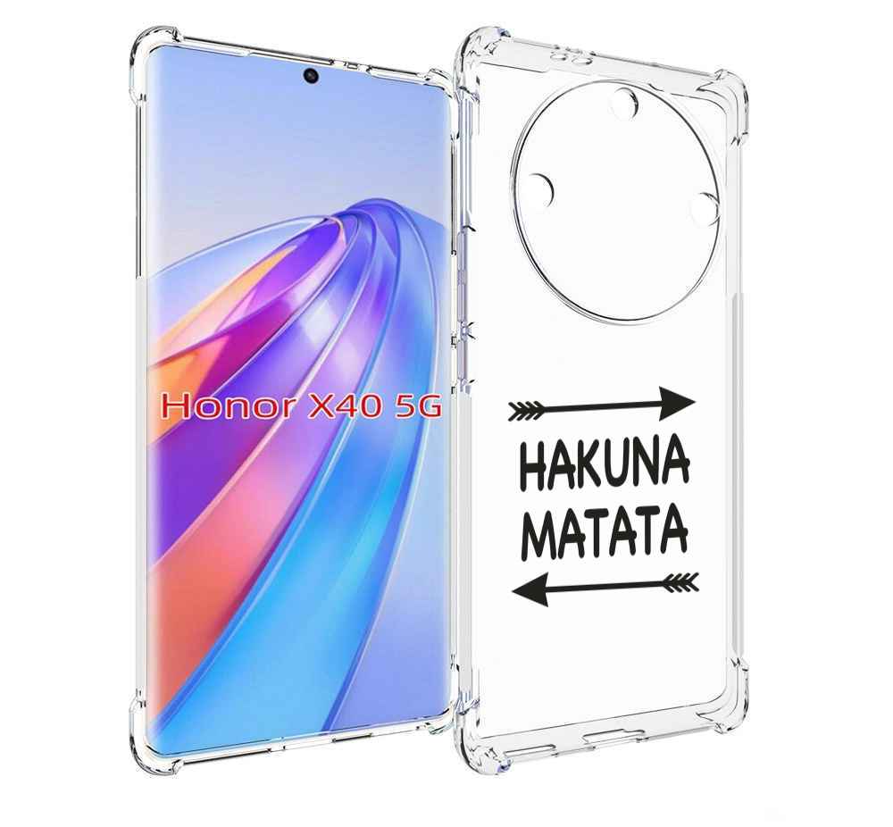 

Чехол MyPads Hakuna-Matata для Honor X40, Прозрачный, Tocco