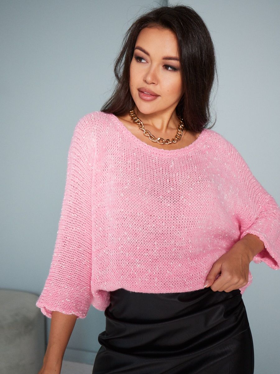 Джемпер женский NOAL WRD003 розовый L/XL