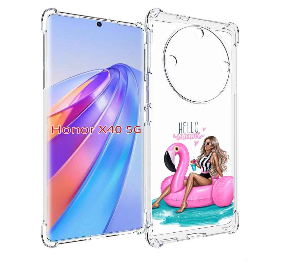 

Чехол MyPads Hello-summer для Honor X40, Прозрачный, Tocco