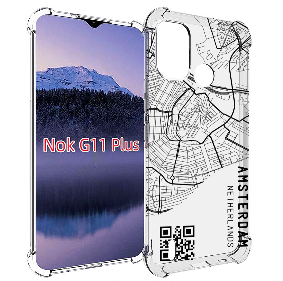 

Чехол MyPads схема-амстердам для Nokia G11 Plus, Прозрачный, Tocco