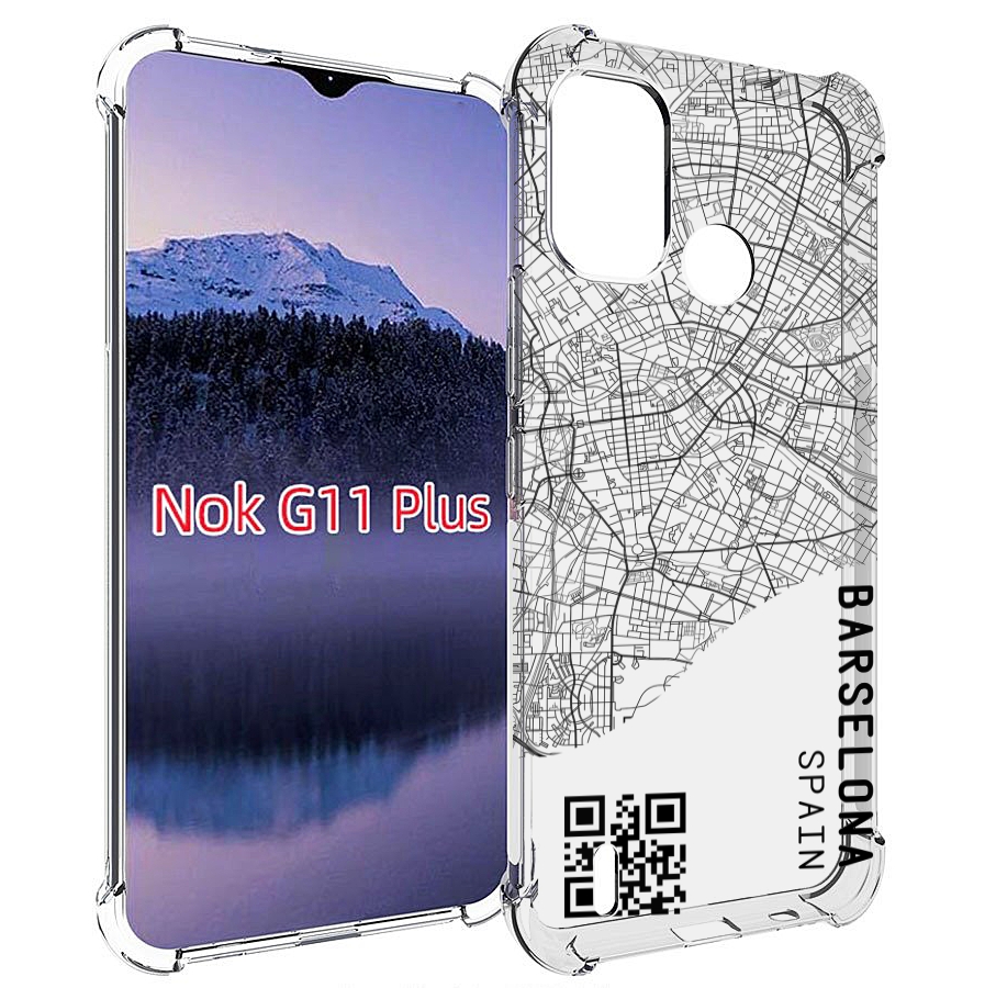 

Чехол MyPads схема-барселона для Nokia G11 Plus, Прозрачный, Tocco