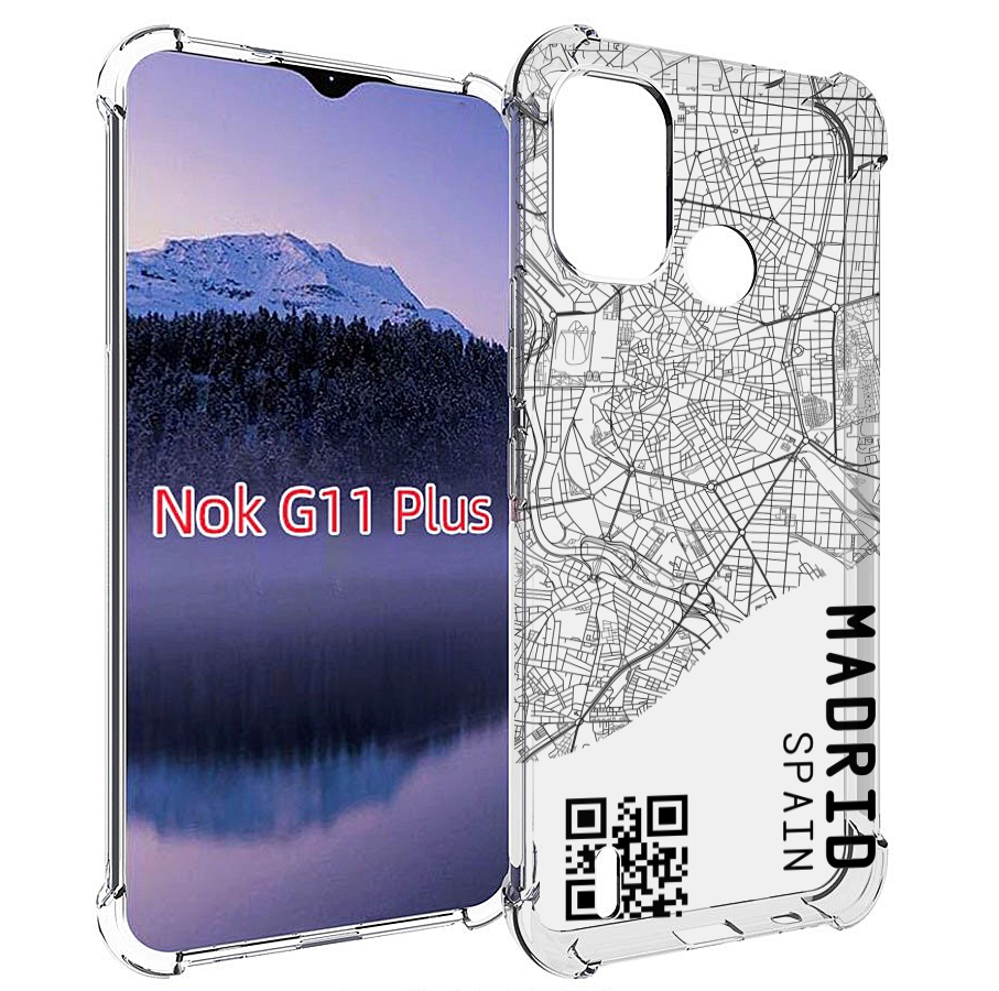 

Чехол MyPads схема-мадрид для Nokia G11 Plus, Прозрачный, Tocco