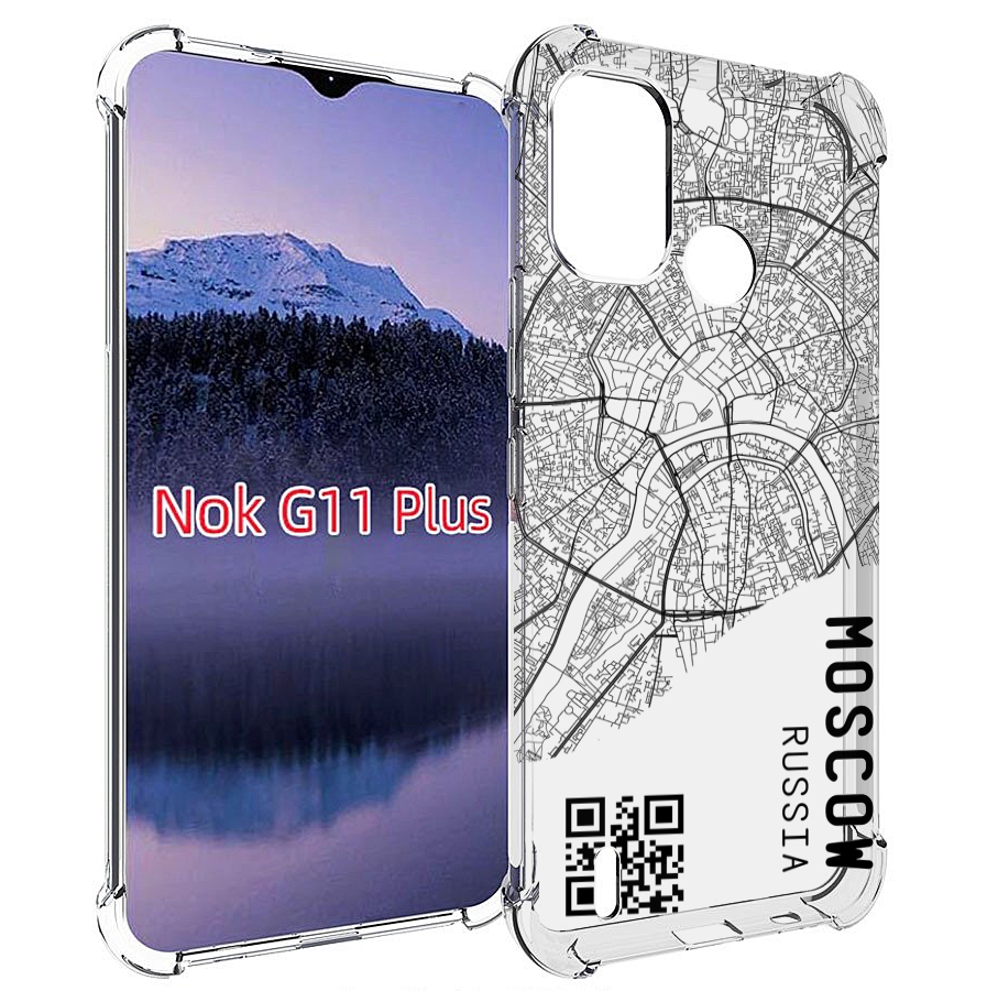 

Чехол MyPads схема-москва для Nokia G11 Plus, Прозрачный, Tocco