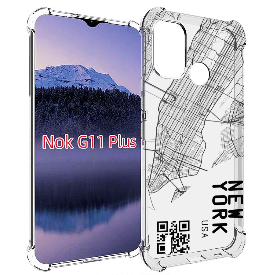 

Чехол MyPads схема-нью-йорк для Nokia G11 Plus, Прозрачный, Tocco