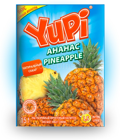 Растворимый напиток YUPI Ананас 12 гр 24 шт