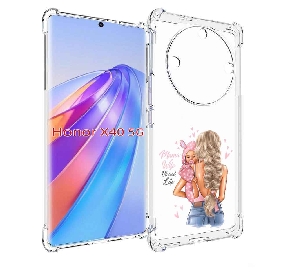 

Чехол MyPads Mama-wibe для Honor X40, Прозрачный, Tocco