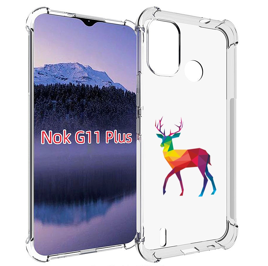 

Чехол MyPads геометрический олень для Nokia G11 Plus, Прозрачный, Tocco