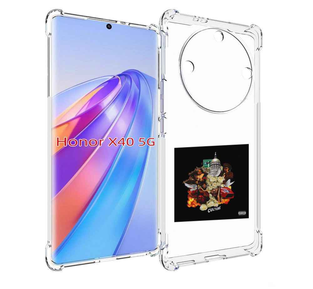 

Чехол MyPads Migos - Culture для Honor X40, Прозрачный, Tocco