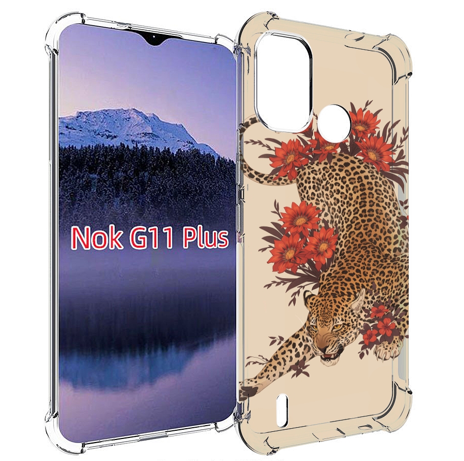 

Чехол MyPads тигр-из-цветов для Nokia G11 Plus, Прозрачный, Tocco