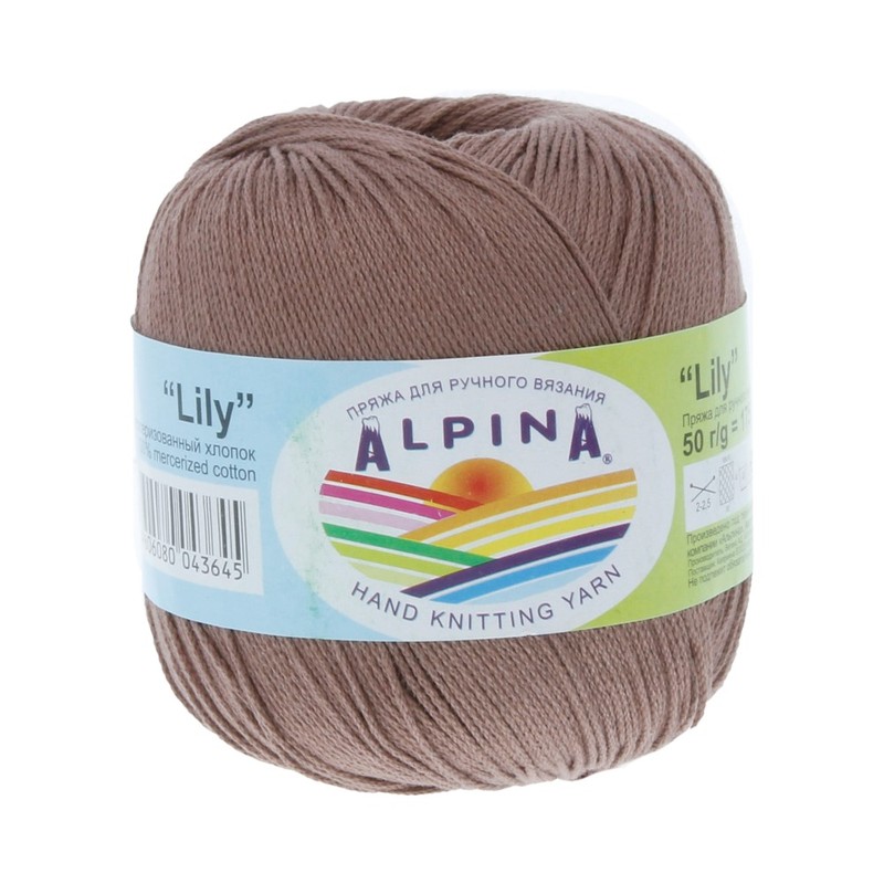 

Пряжа Alpina Lily №223 бледно-коричневый, Lily