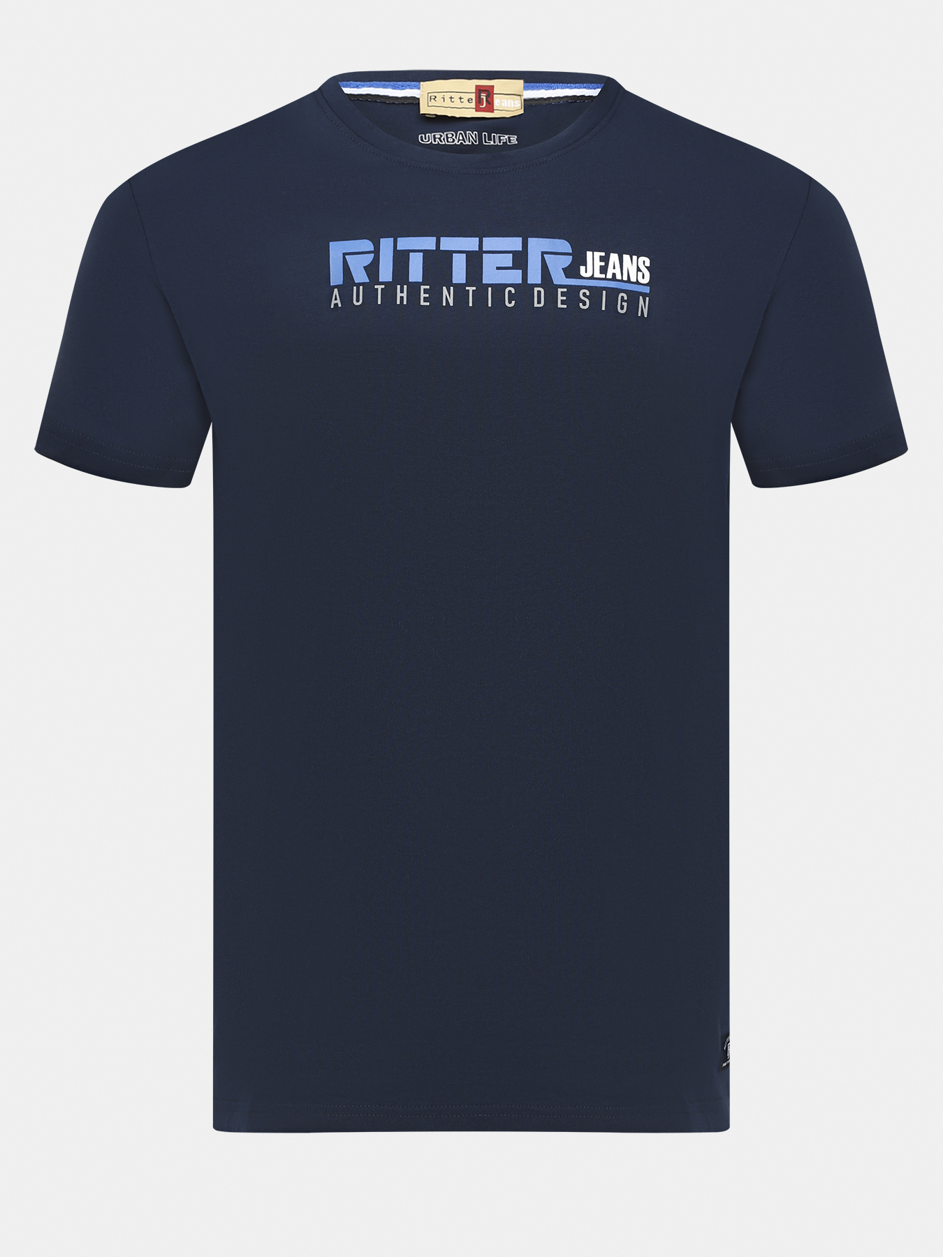 

Футболка мужская Ritter jeans 000001362 синяя 46 RU, Синий, 000001362