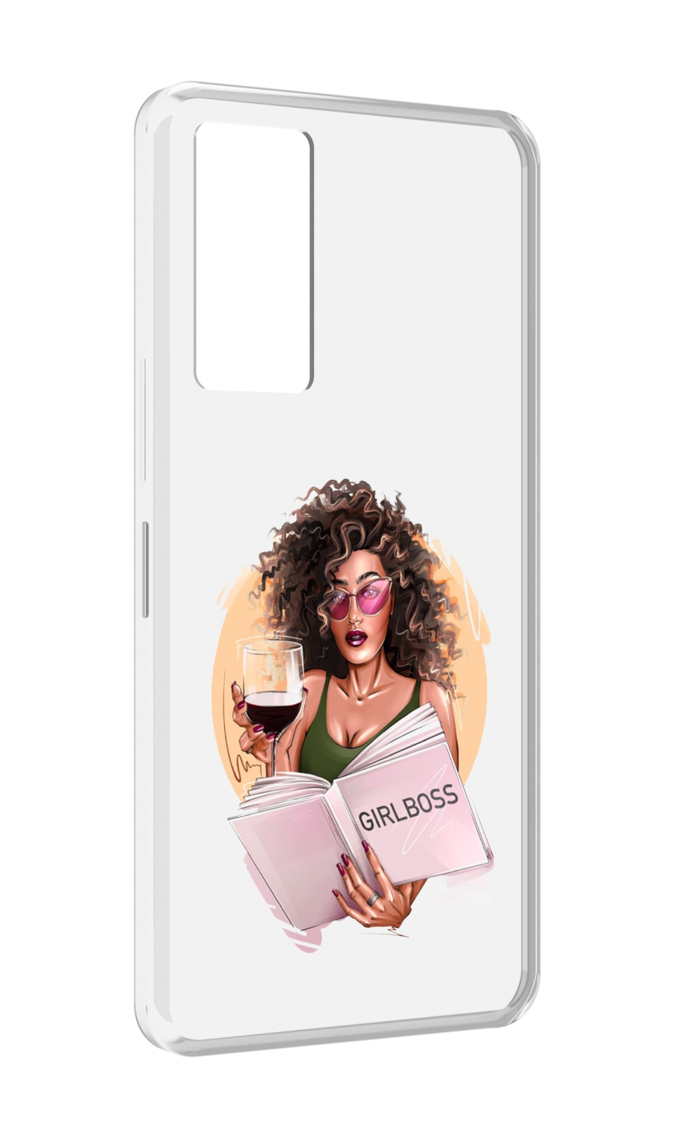 

Чехол MyPads Girlboss with wine_ Etsy женский для Infinix Note 11, Прозрачный, Tocco