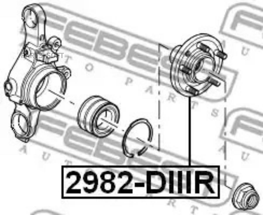 

Ступица Febest 2982DIIIR
