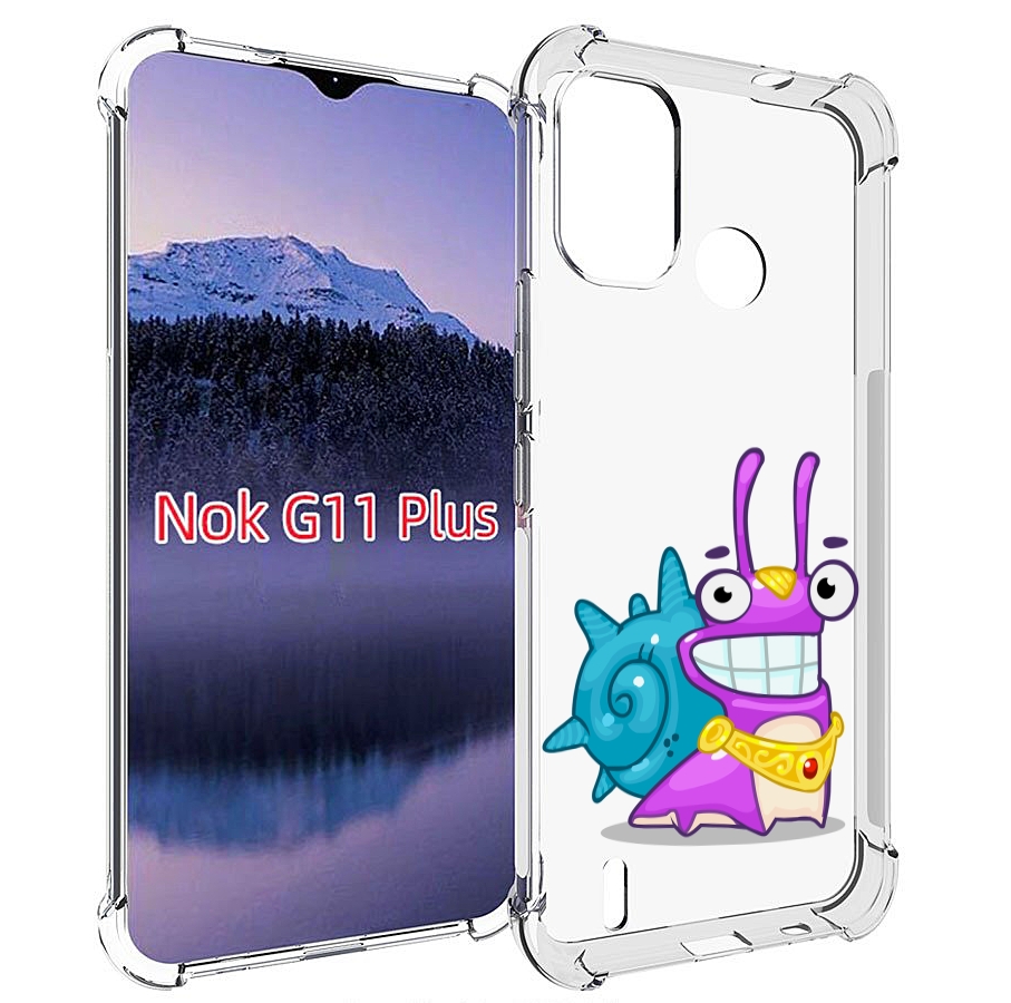 

Чехол MyPads улитка-принц для Nokia G11 Plus, Прозрачный, Tocco