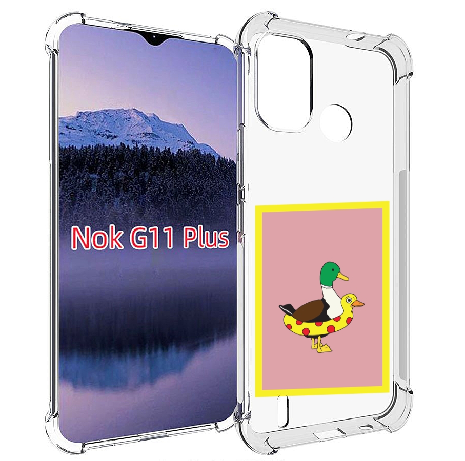 

Чехол MyPads утка в круге надувном для Nokia G11 Plus, Прозрачный, Tocco