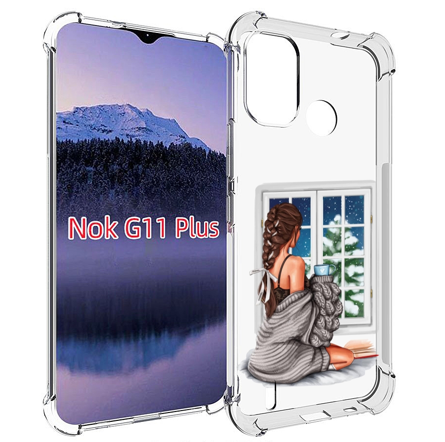 

Чехол MyPads уютное-зимнее-окно женский для Nokia G11 Plus, Прозрачный, Tocco