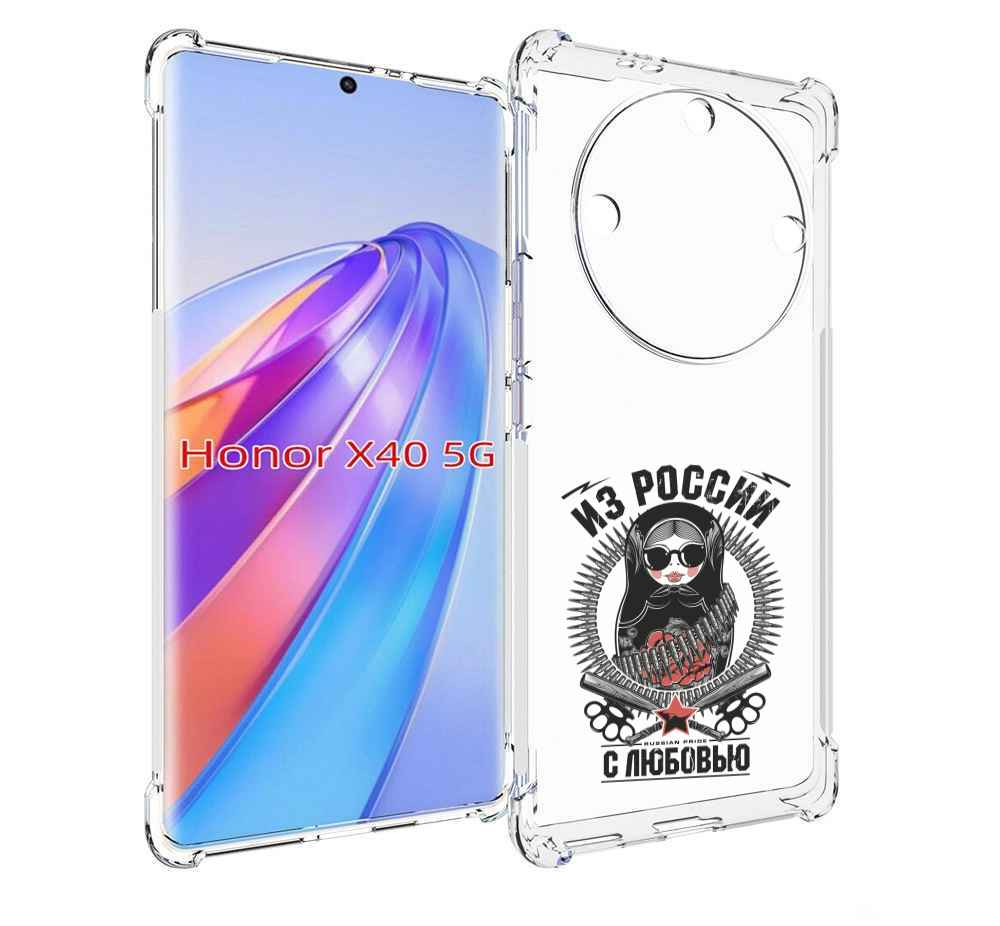 

Чехол MyPads Из России с любовью для Honor X40, Прозрачный, Tocco