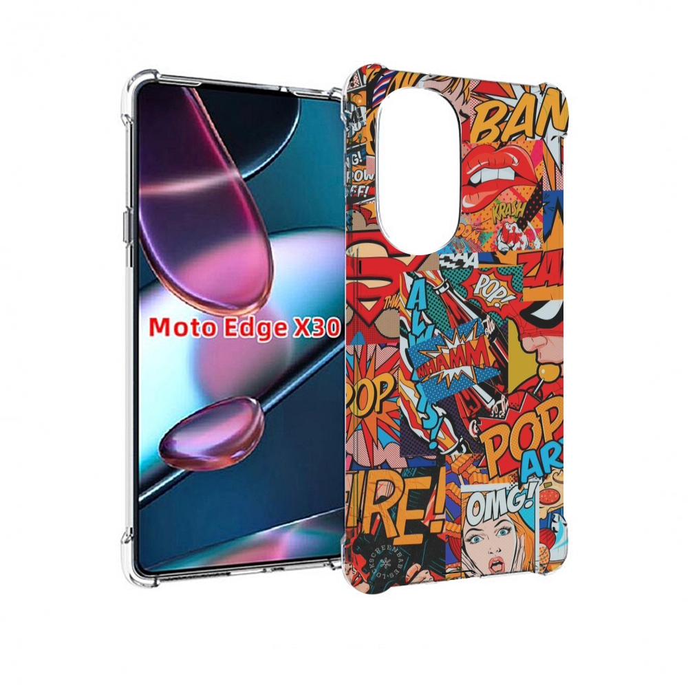 

Чехол MyPads Фон для Motorola Moto Edge X30, Прозрачный, Tocco