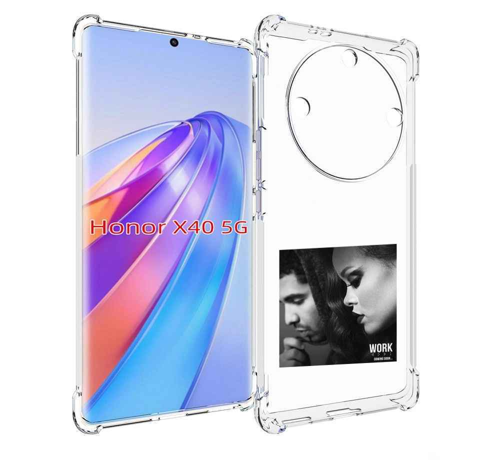 

Чехол MyPads Rihanna feat для Honor X40, Прозрачный, Tocco