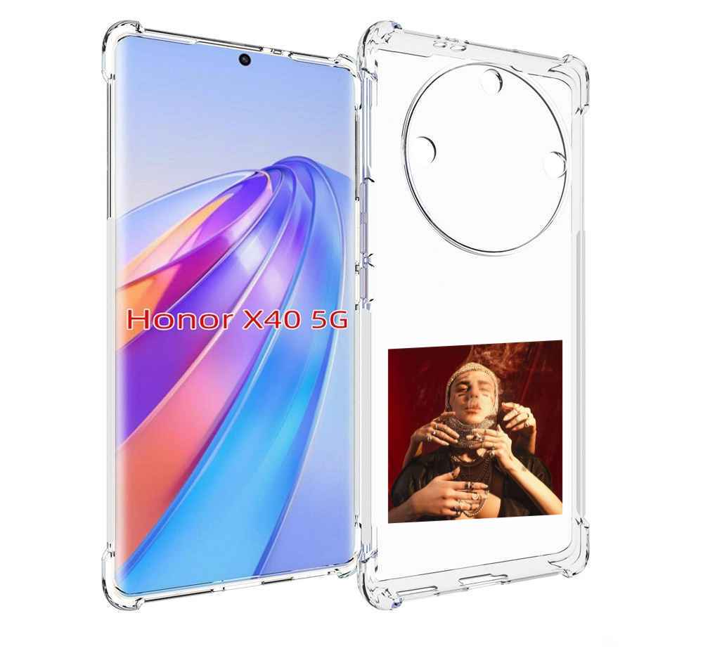 

Чехол MyPads Slime face для Honor X40, Прозрачный, Tocco