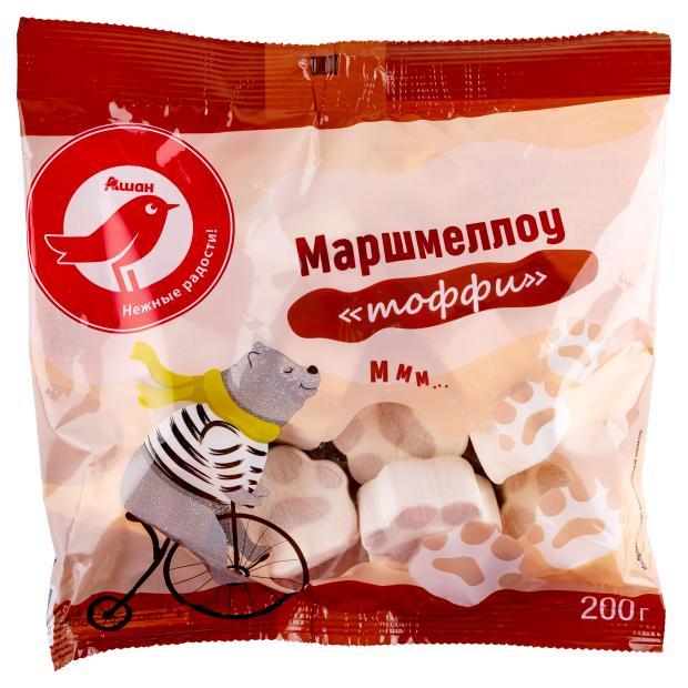 Маршмеллоу АШАН Красная птица со вкусом Тоффи, 200 г