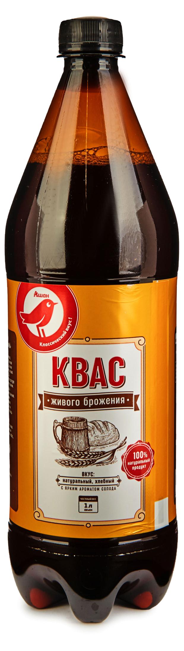 Квас АШАН Красная птица живого брожения, 1 л