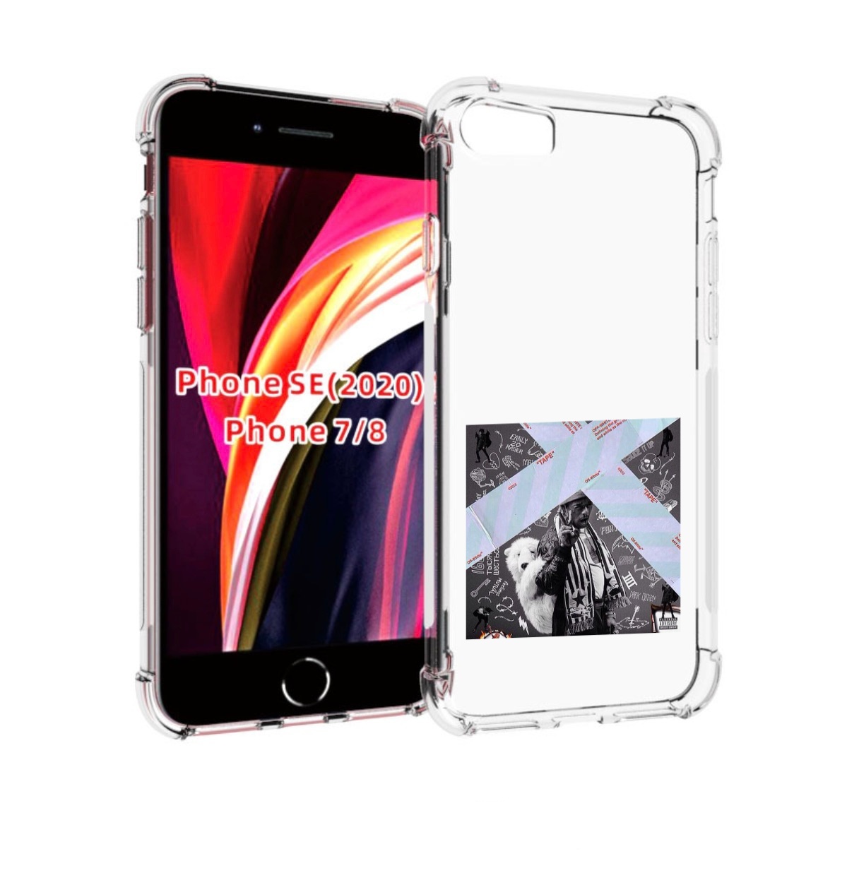 

Чехол MyPads Lil Uzi Vert - Luv Is Rage 2 для iPhone 7 4.7 / iPhone 8 / iPhone SE 2, Прозрачный, Tocco