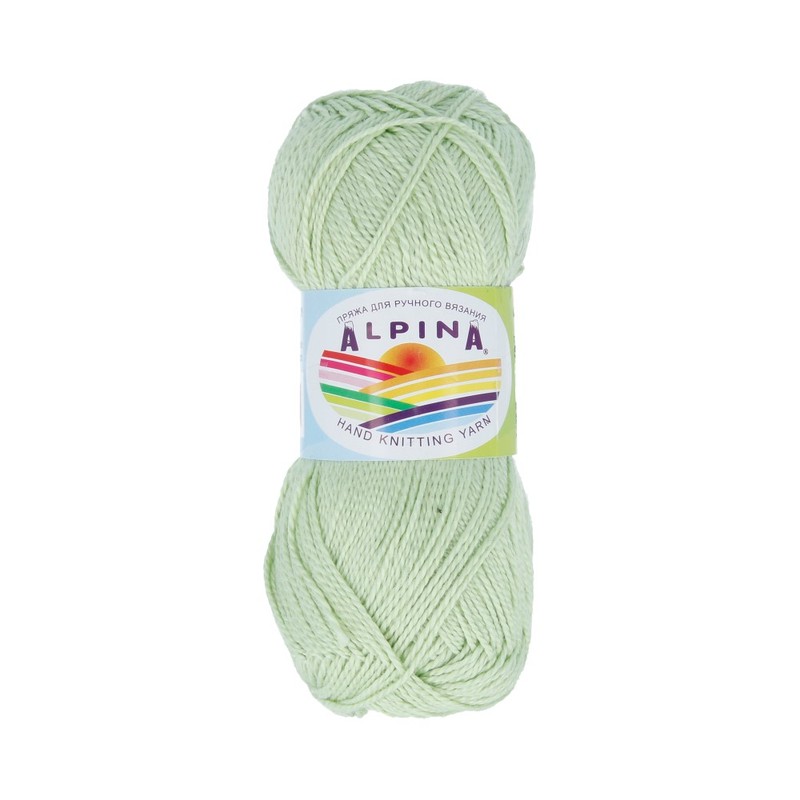 

Пряжа Alpina Holly №158 светло-зеленый, Holly