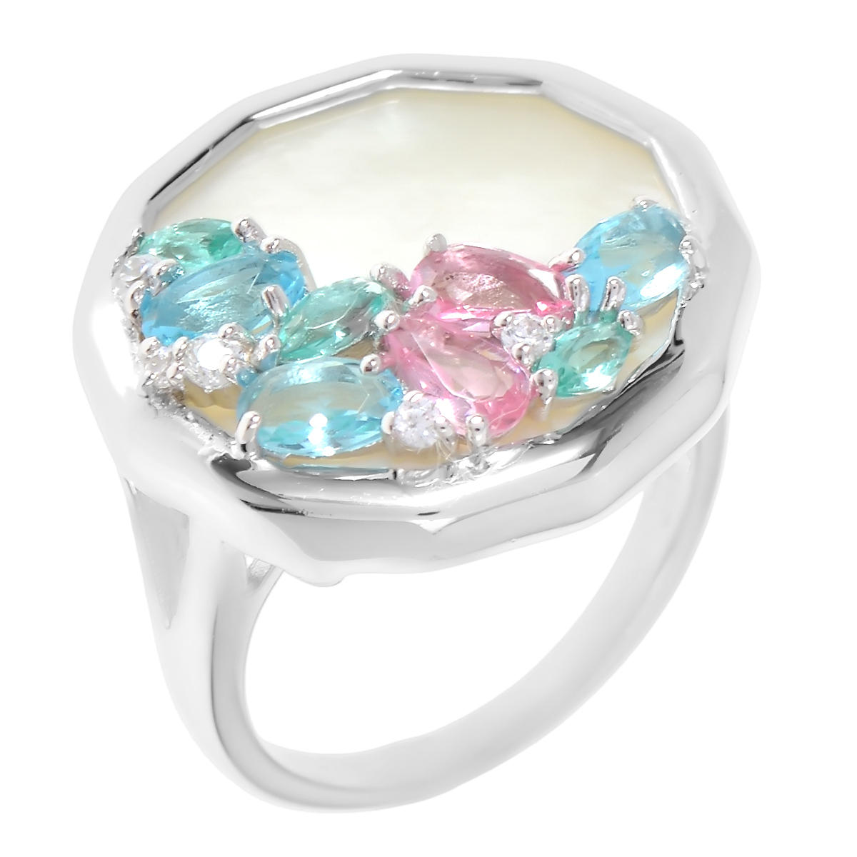 

Кольцо из серебра с перламутром р. 17 Balex Jewellery 1432930147, 1432930147