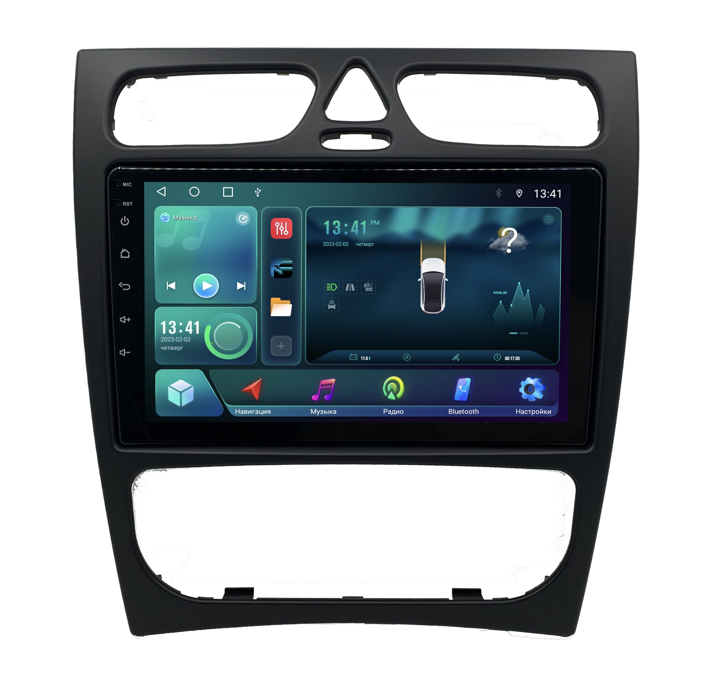 Штатная магнитола Zenith Mercedes-Benz C Class W203 2000-2004 Android 12 216 GB 2048000₽