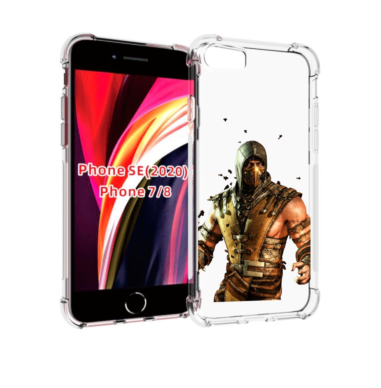 

Чехол MyPads Mortal Kombat scorpion для iPhone 7 4.7 / iPhone 8 / iPhone SE 2 (2020), Прозрачный, Tocco