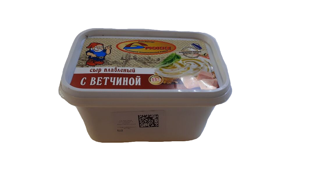 

Плавленый сыр Брюкке с ветчиной 55% 200 г