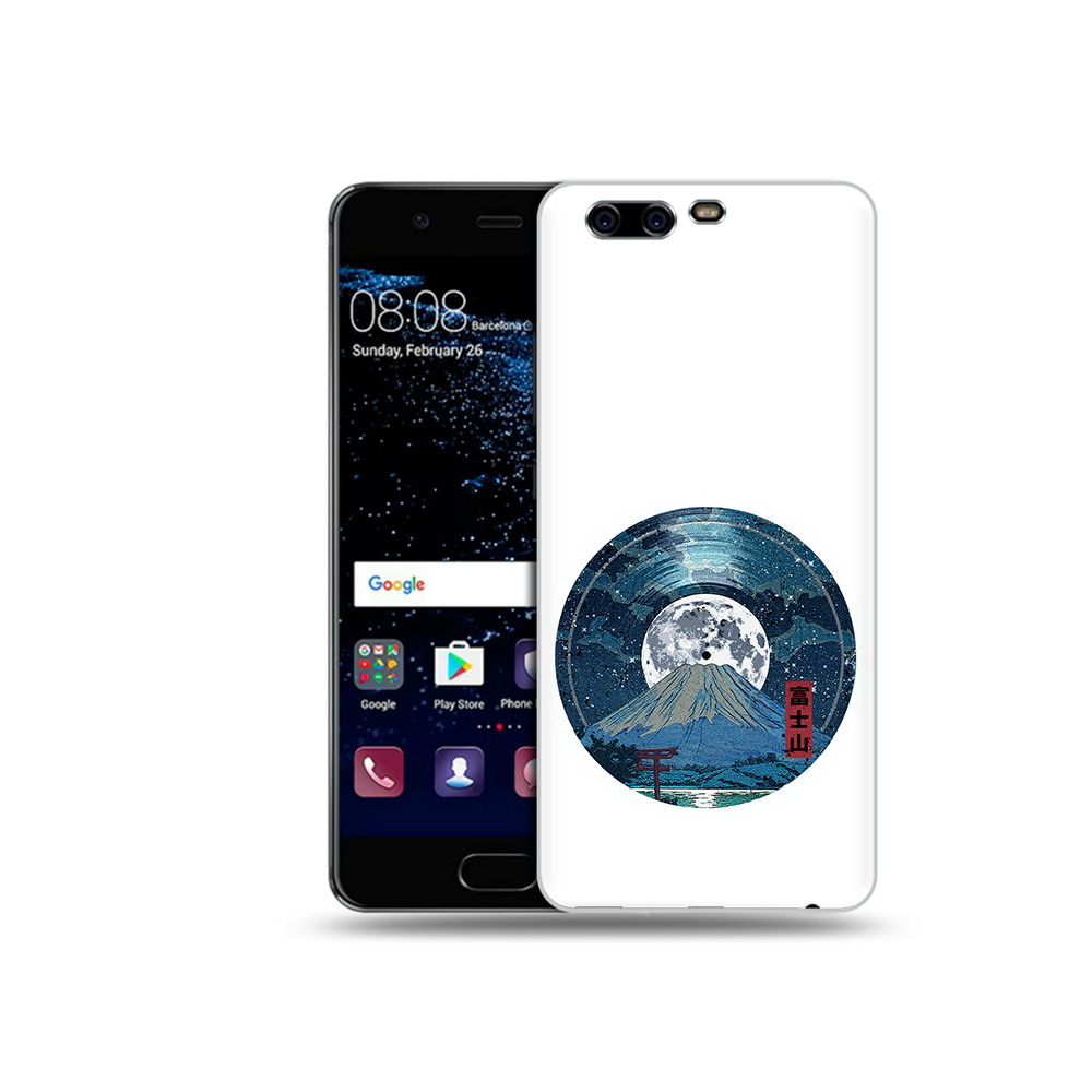 

Чехол MyPads Tocco для Huawei P10 нарисованная виниловая гора с луной (PT60870.50.497), Прозрачный, Tocco